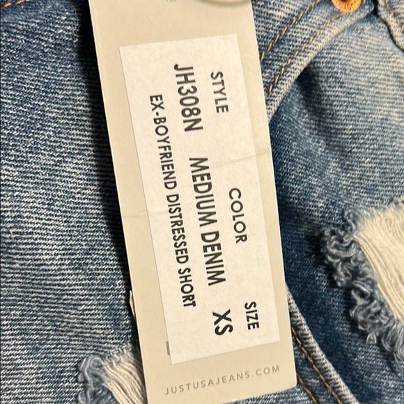 Just USA Women's Blue Denim Shorts - Picture 6 of 6